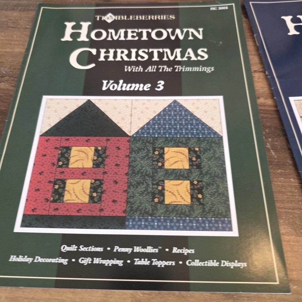 Thimbleberries Hometown‎ Christmas Lot of 3 Volumes 2, 3 & 4 Recipes Quilting